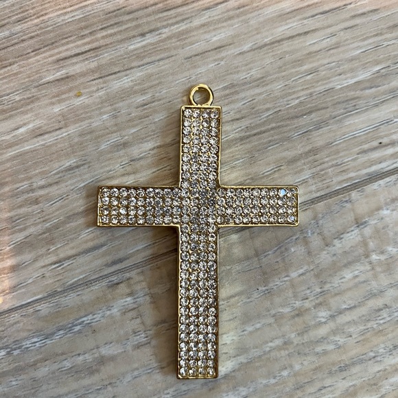 NEW CROSS TWO TONE PENDANT